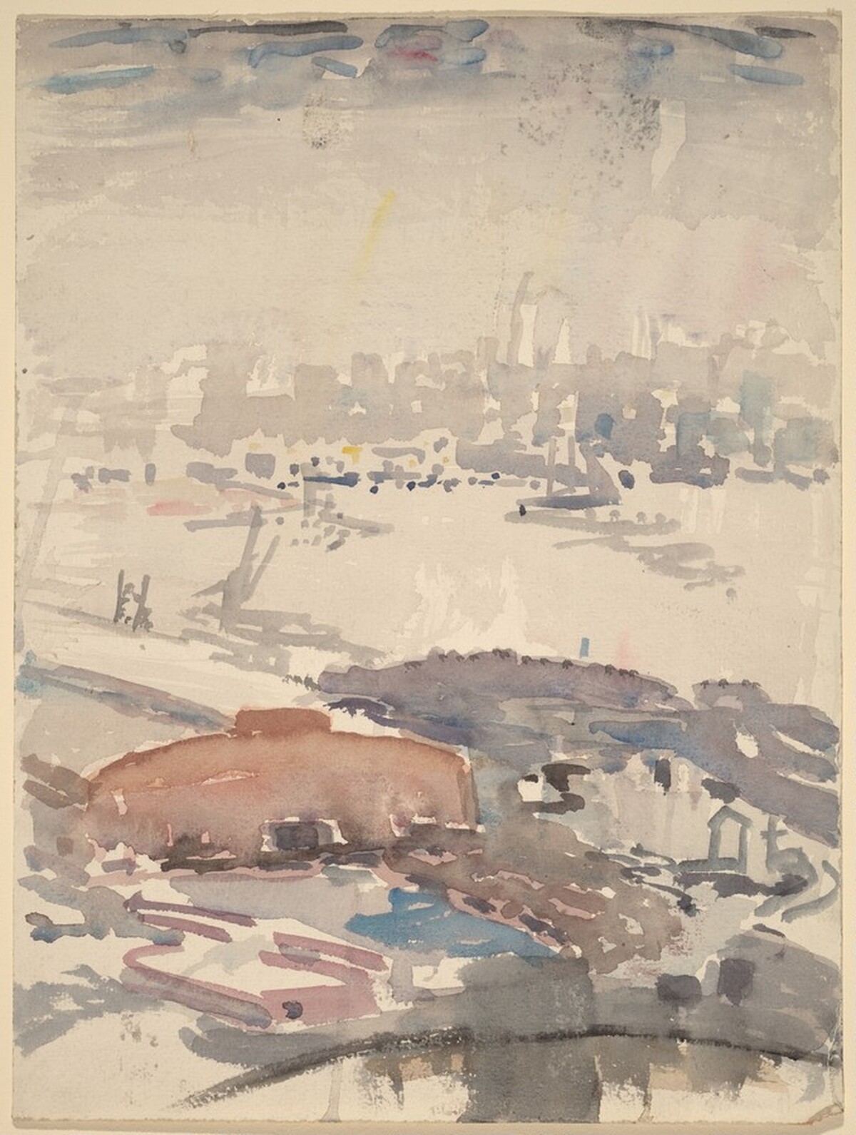 River Scene, Weehawken, New Jersey by John Marin