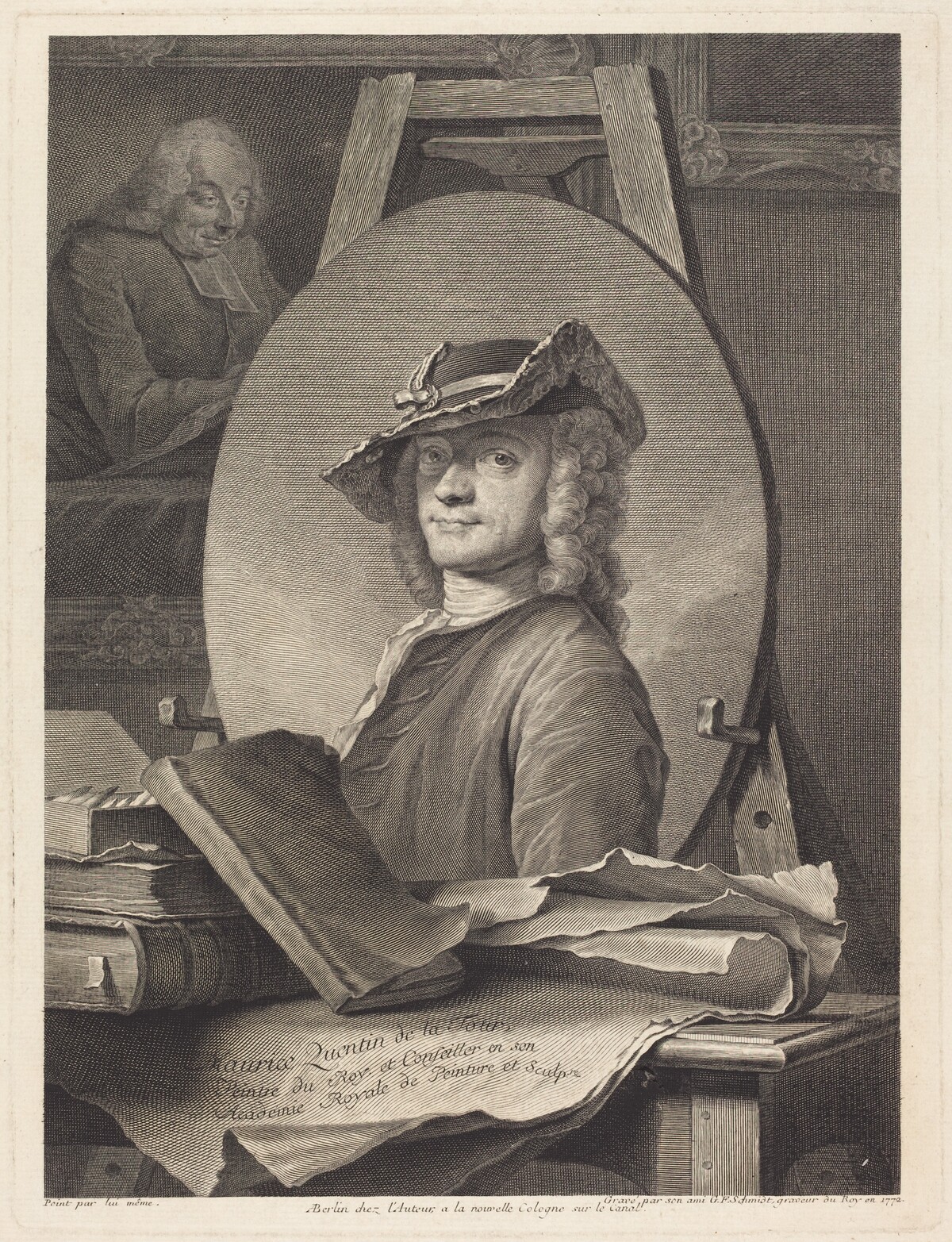 Maurice Quentin de la Tour by Georg Friedrich Schmidt after Maurice-Quentin de La Tour