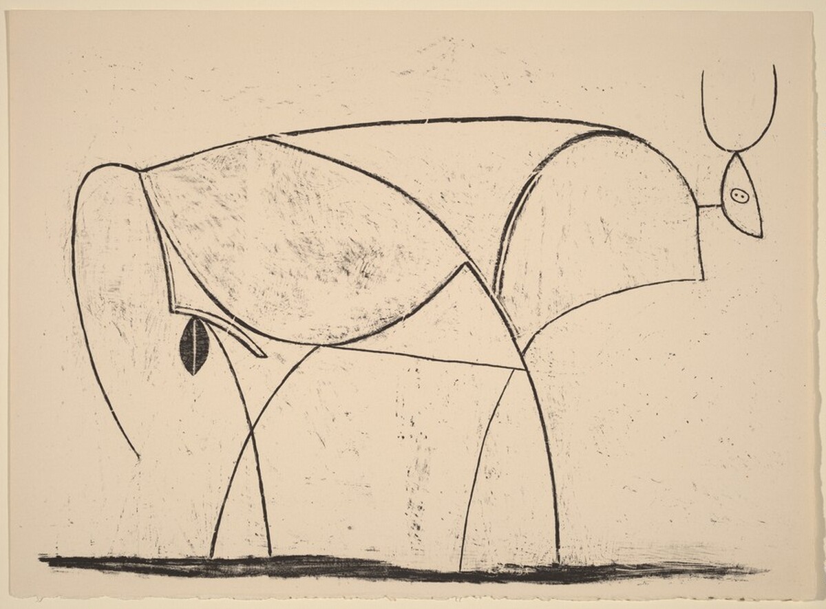The Bull (Le taureau) by Pablo Picasso