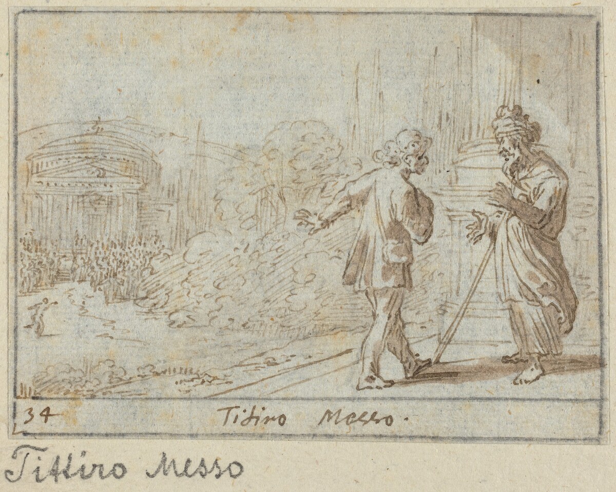 Titiro and Messo by Johann Wilhelm Baur