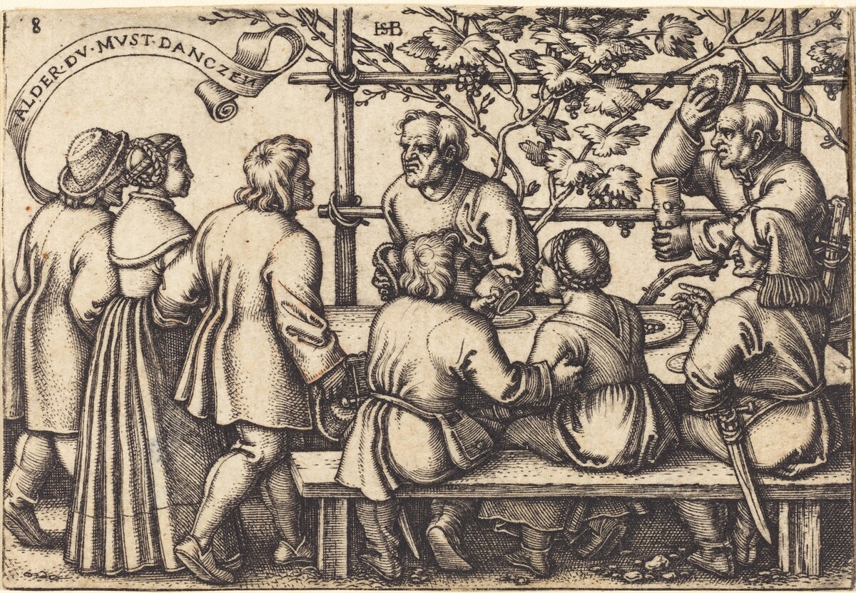 Peasants' Feast by Sebald Beham