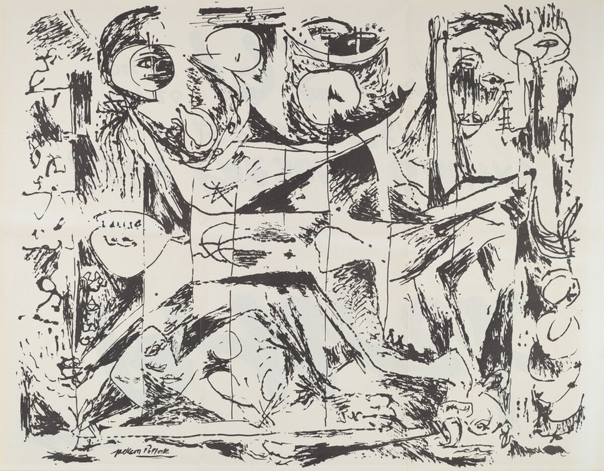 Untitled (Betty Parsons Invitation) by Jackson Pollock