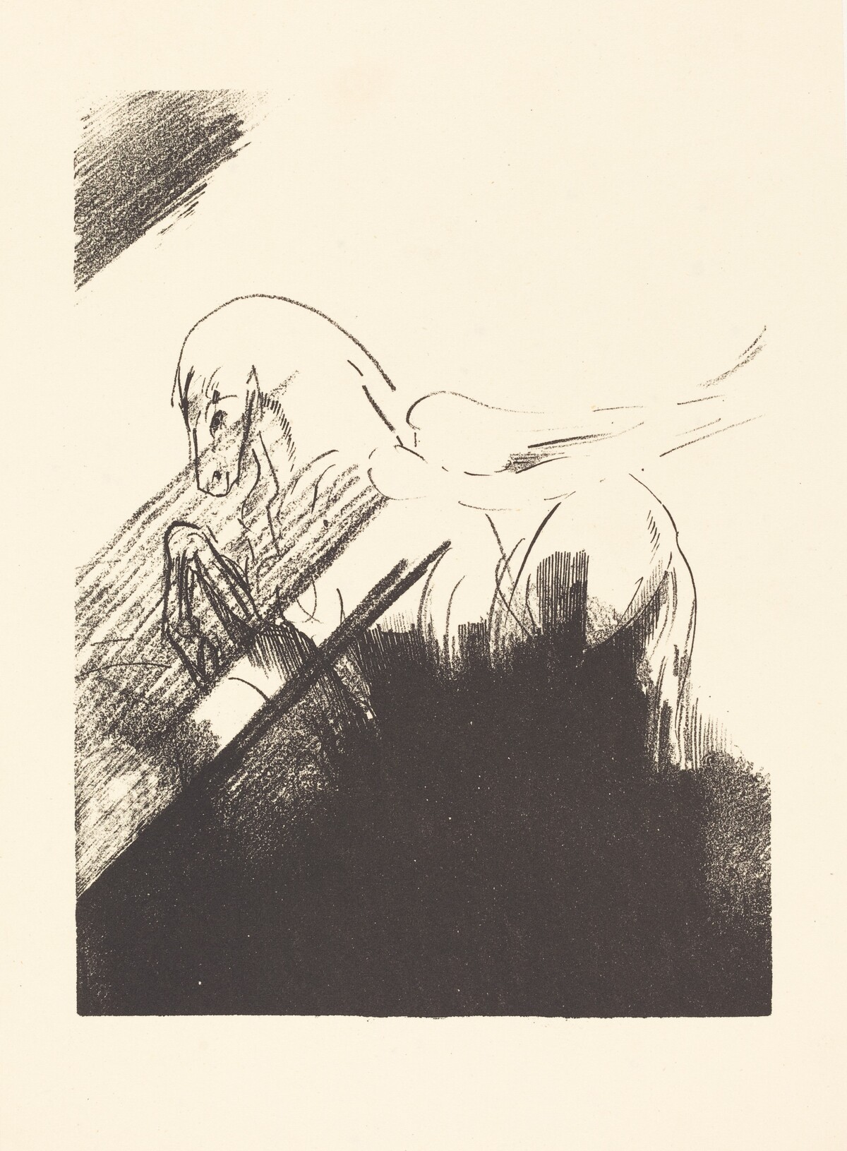 Cheval aile (Winged Horse) by Odilon Redon