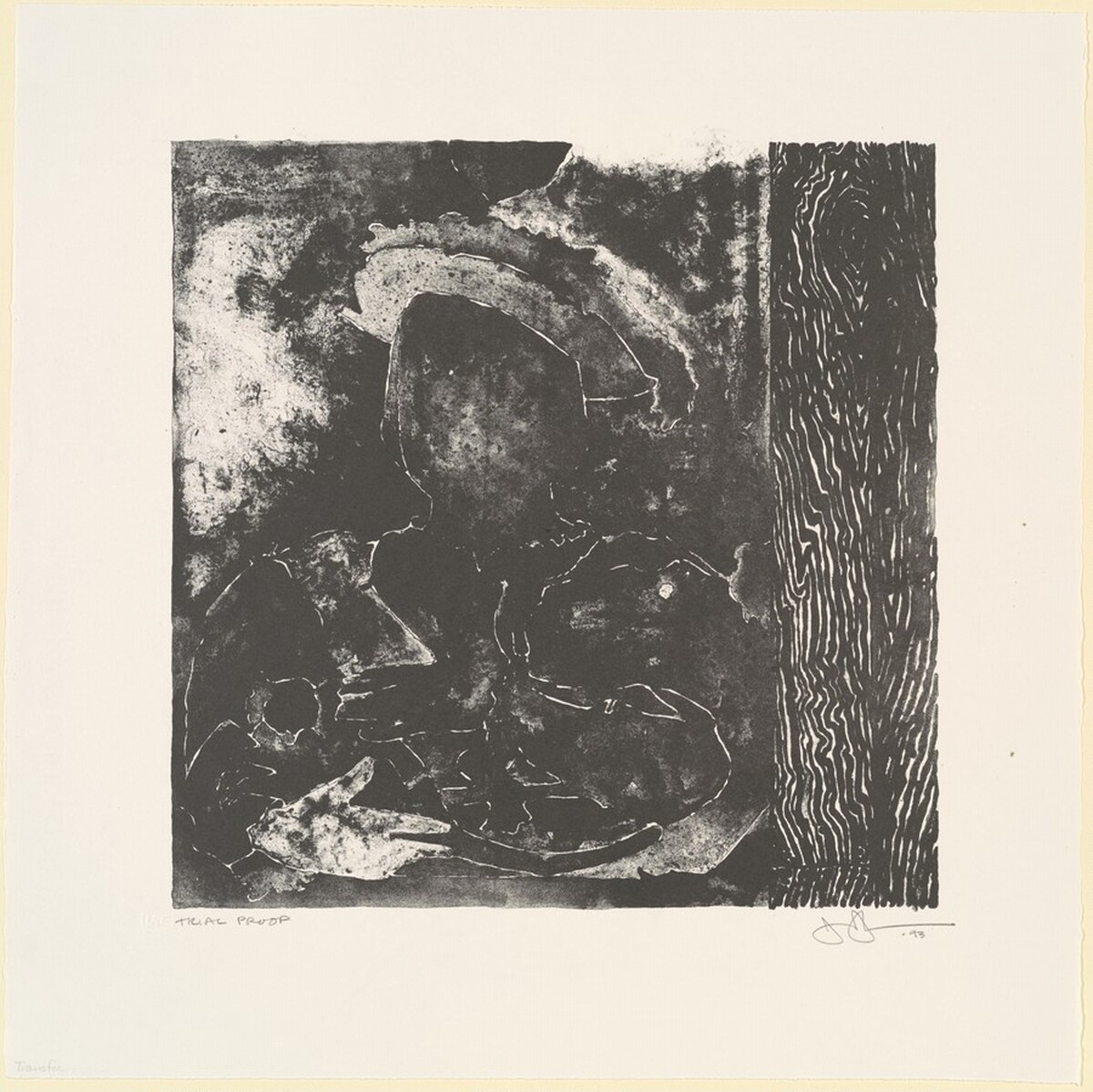 After Holbein [trial proof] by Jasper Johns