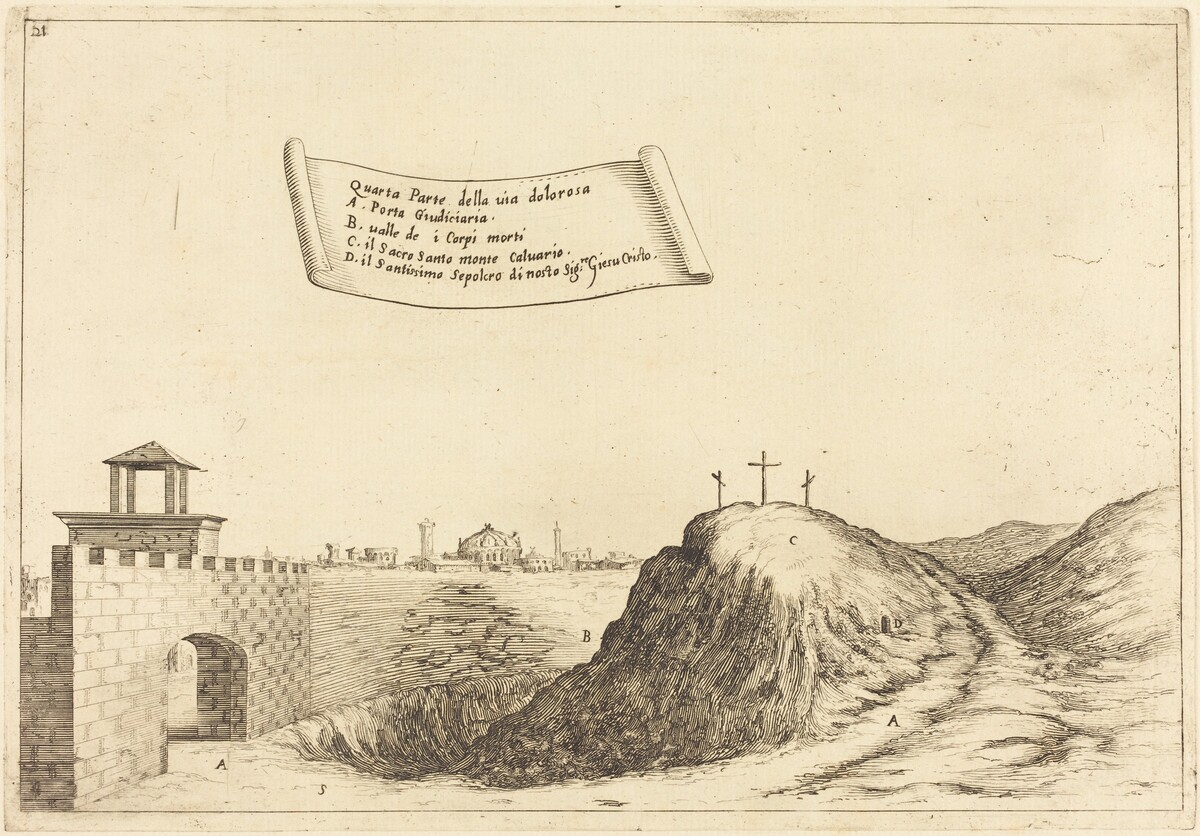 Four Parts of the Via Dolorosa by Jacques Callot