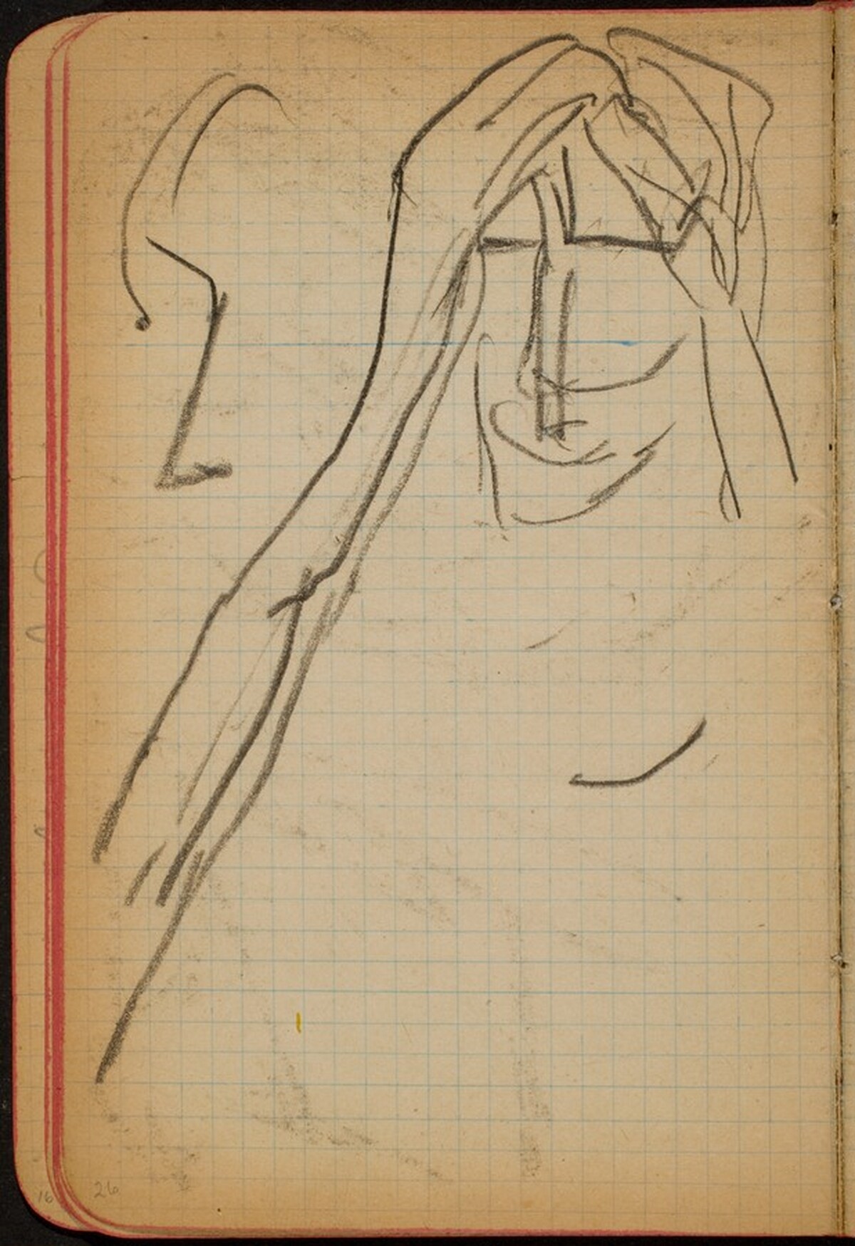 Figur mit Händen am Kopf (Figure with Hands at Head) [p. 26] by Max Beckmann