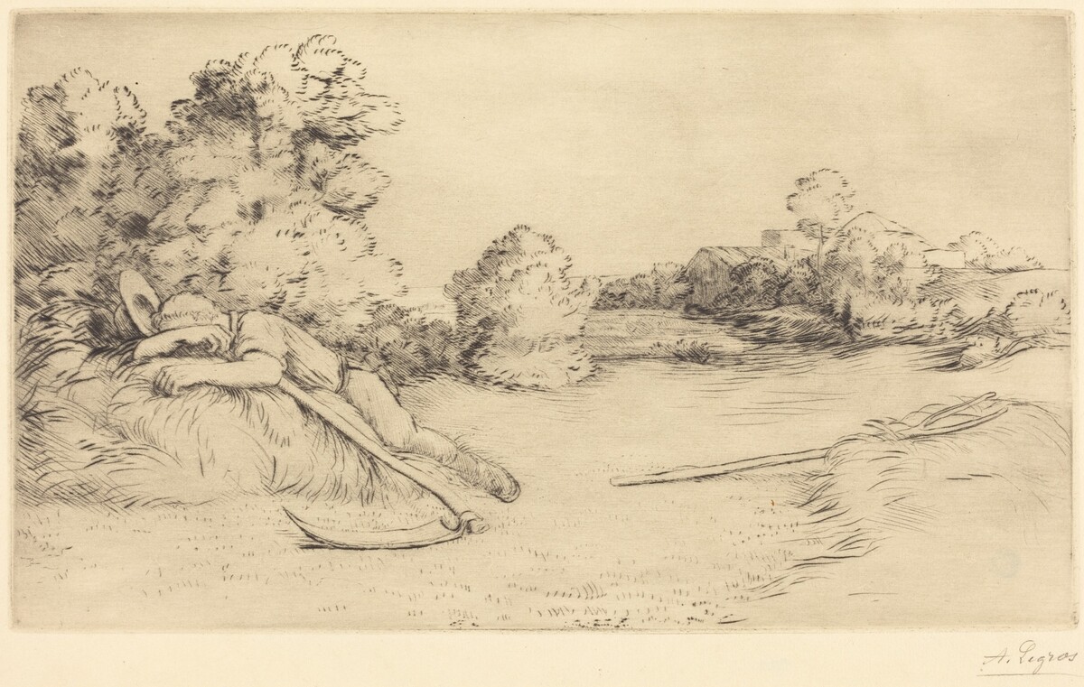 Siesta of a Harvester (Sieste d'un faucheur) by Alphonse Legros