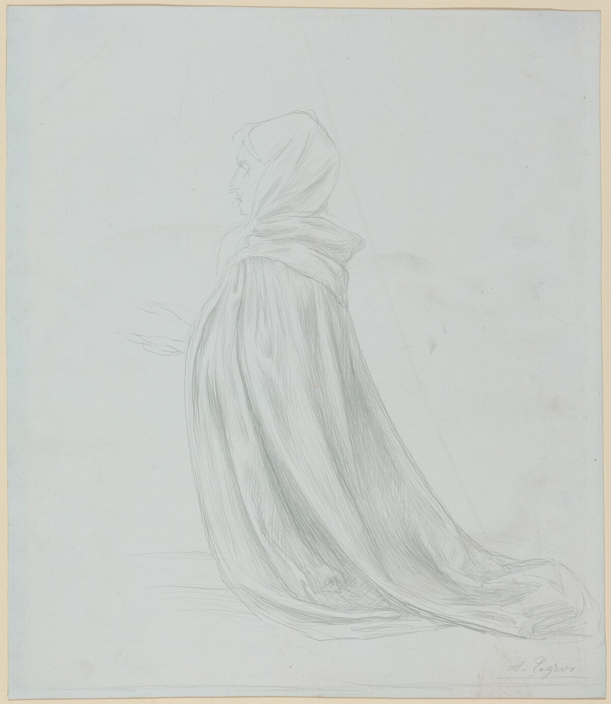 Woman in a Cloak by Alphonse Legros