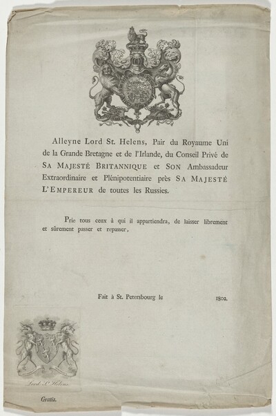 Title Page of Book by Alleyne, Lord St. Helens