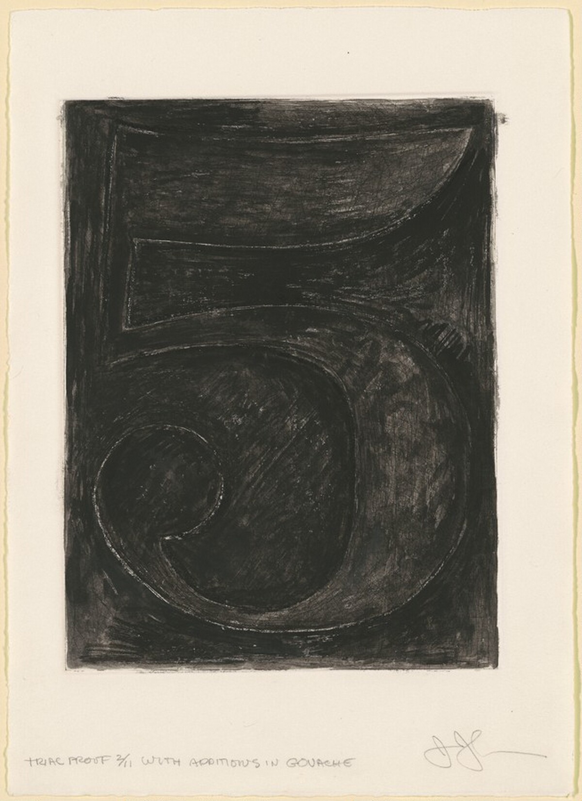 Figure 5 [trial proof 2] by Jasper Johns