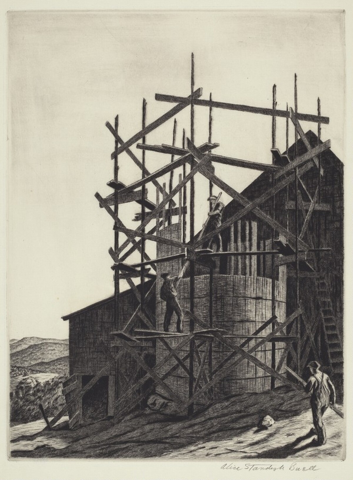 New Silo by Alice Standish Buell