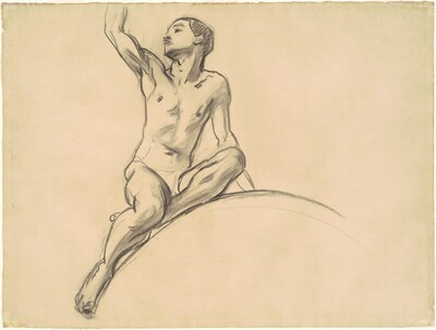 Study for Figure above "Music"