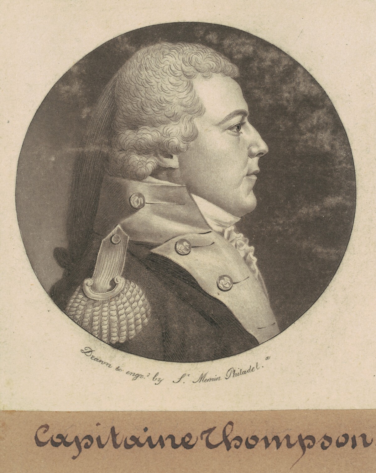 Captain Thompson by Charles B. J. Févret de Saint-Mémin
