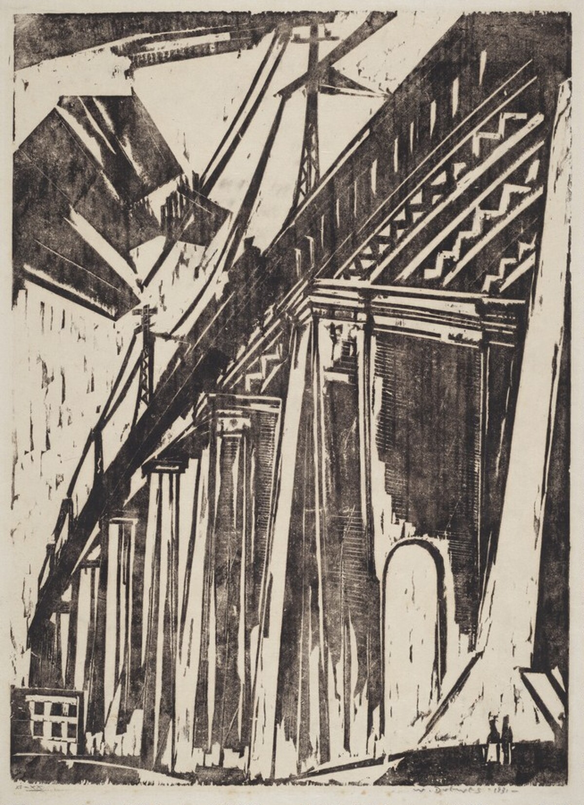 Hellgate Bridge by Werner Drewes