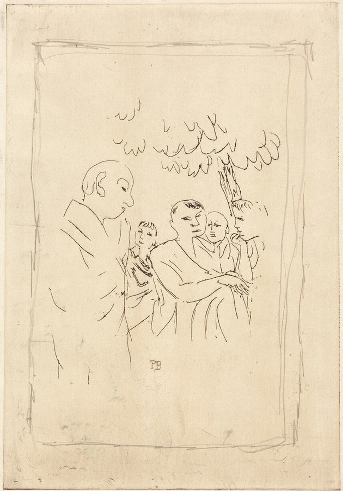 Men in Togas by Pierre Bonnard