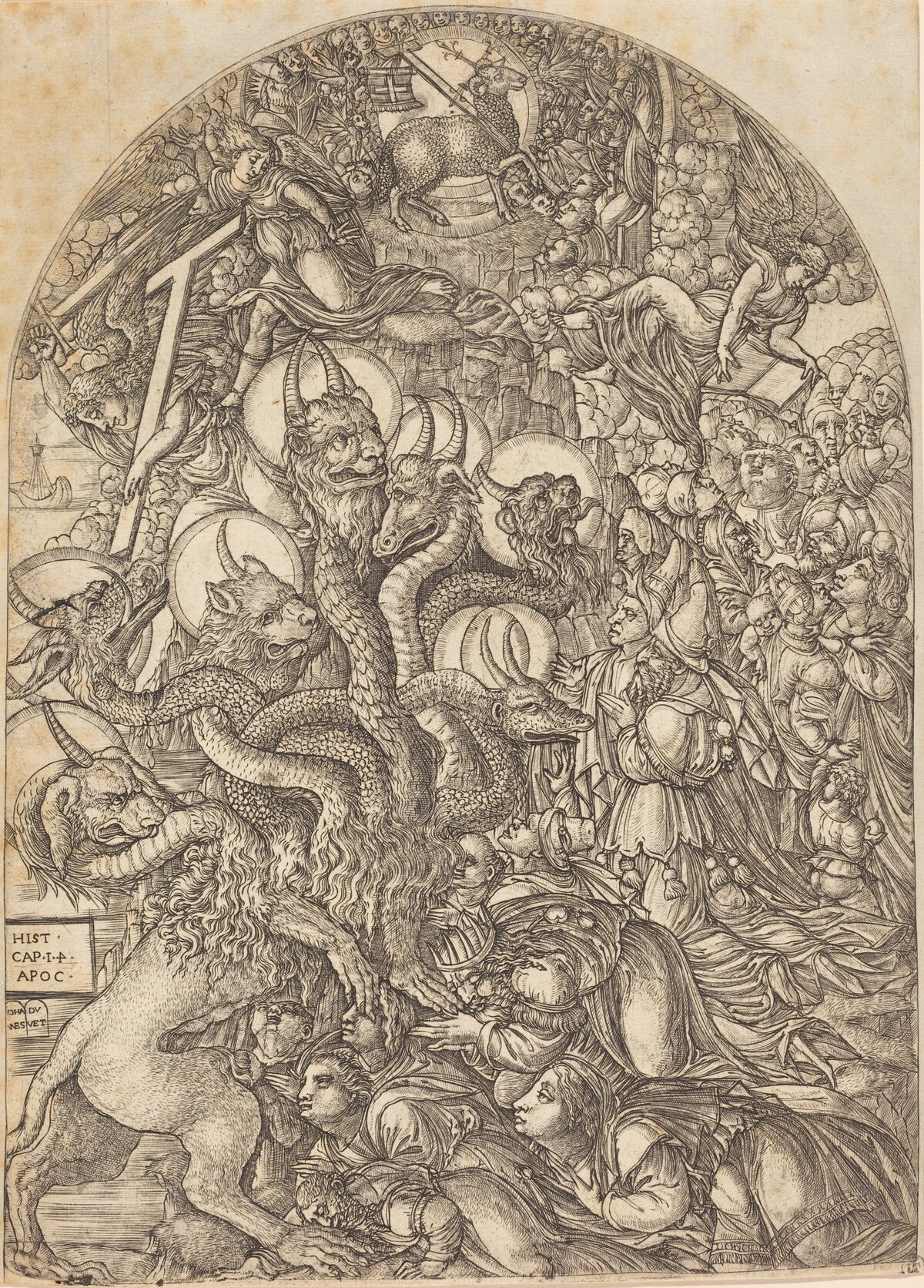 The Beast with Seven Heads and Ten Horns by Jean Duvet