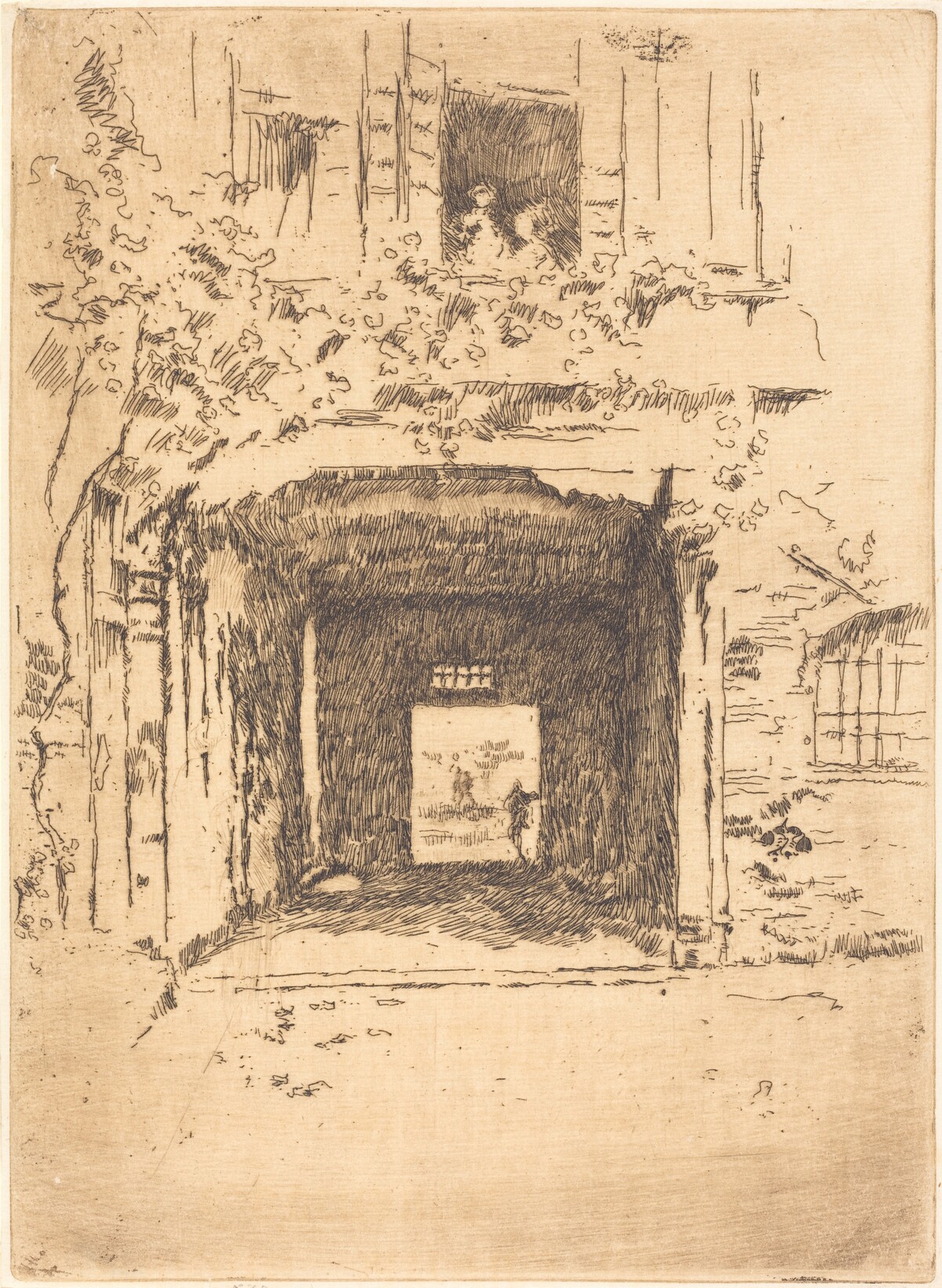 Doorway and Vine by James McNeill Whistler