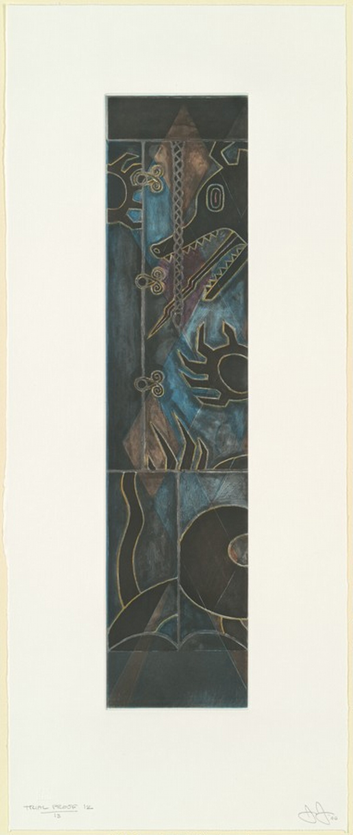 Two Costumes [trial proof 12] by Jasper Johns