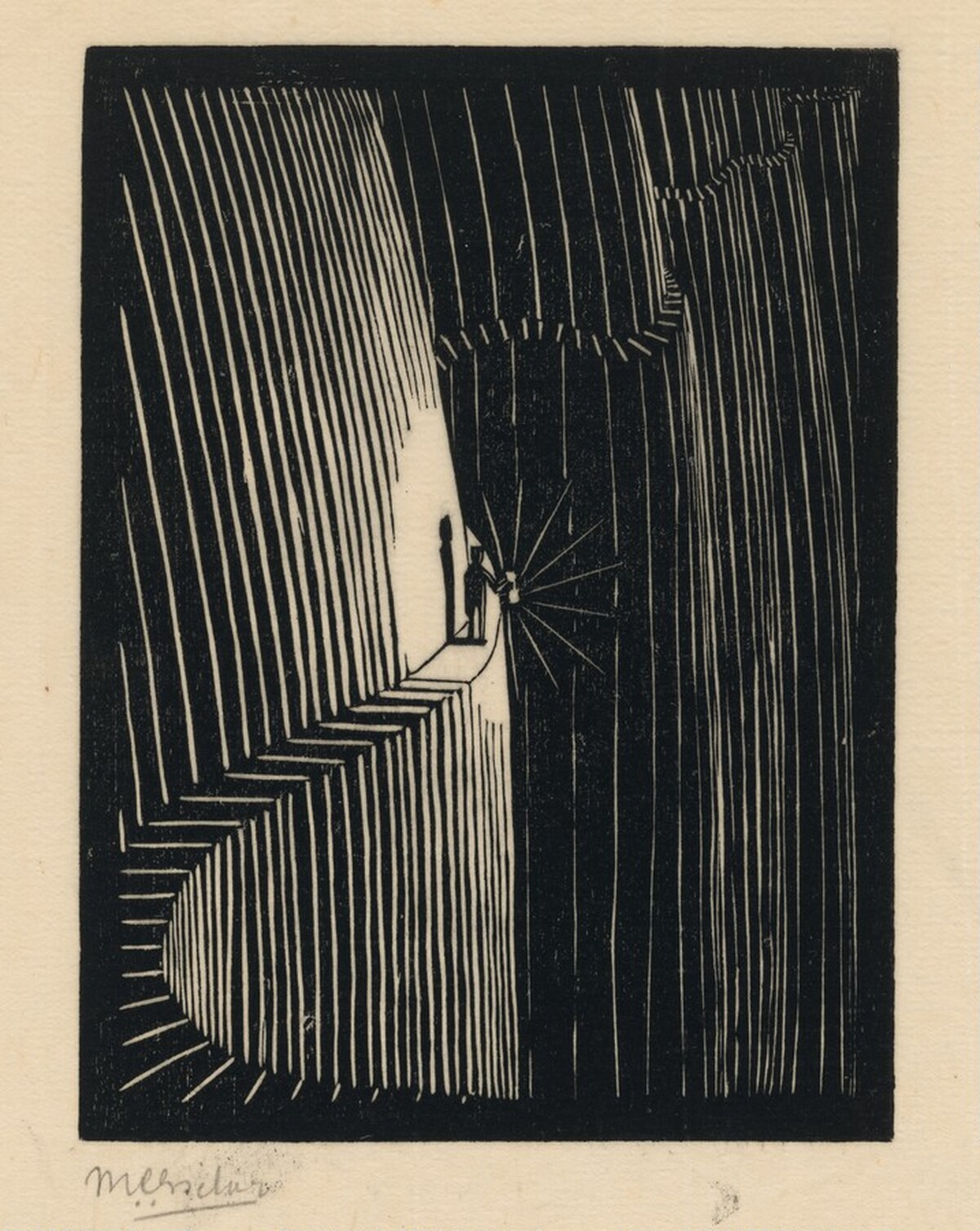 "Never Think before You Act" by M.C. Escher