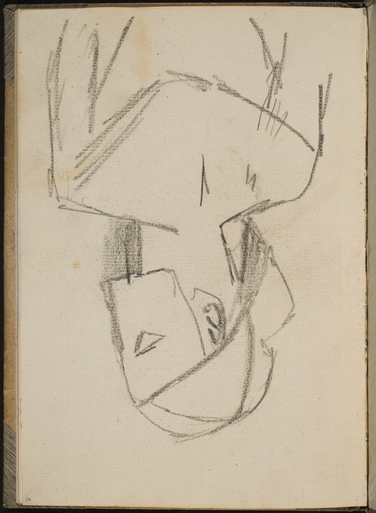 Antiker Krieger mit Helm (Antique Warrior with Helmet) [p. 38] by Max Beckmann