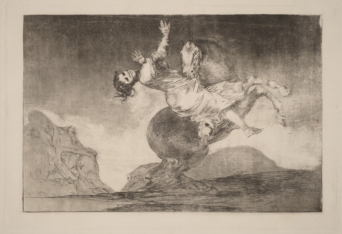 El caballo raptor (The Horse-Abductor) by Francisco Goya
