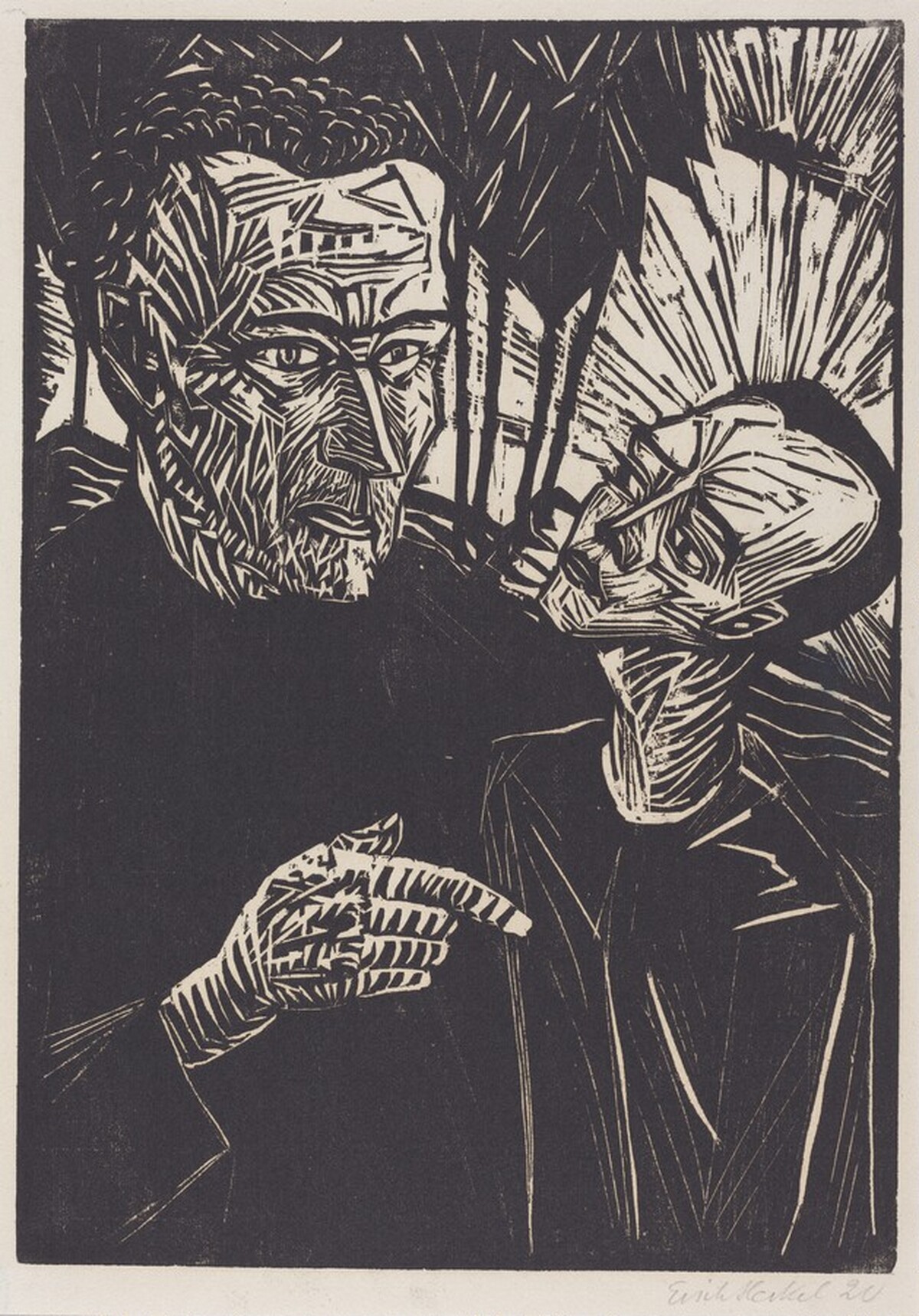 The Walk (Spaziergang) by Erich Heckel