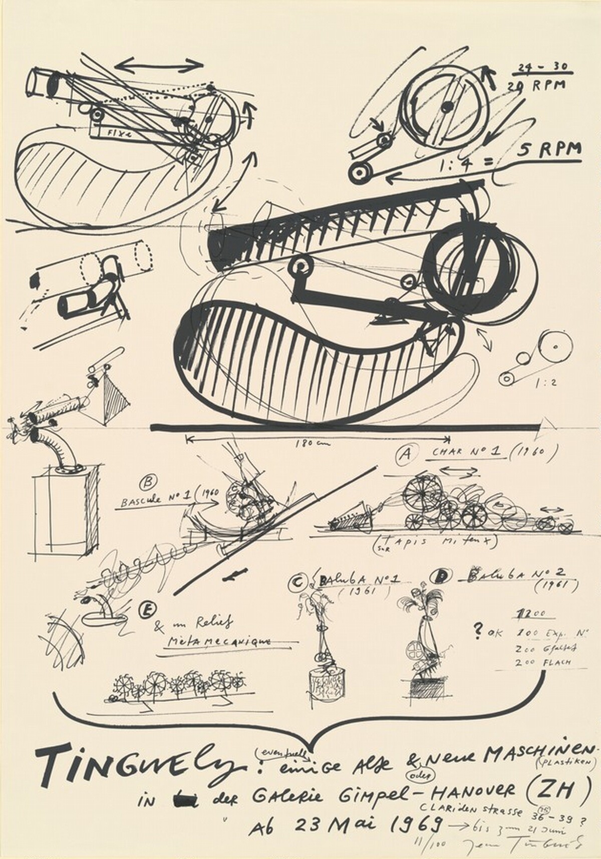 Tinguely, eventuell einige Alte & oder Neue Maschinen-(Plastiken) by Jean Tinguely
