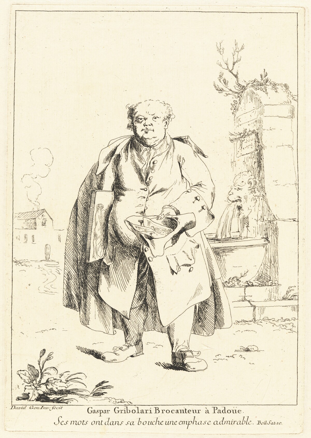 Gaspar Gribolari Brocanteur à Padoüe (Gaspar Gribolari, Secondhand Dealer in Padua) by Giovanni David