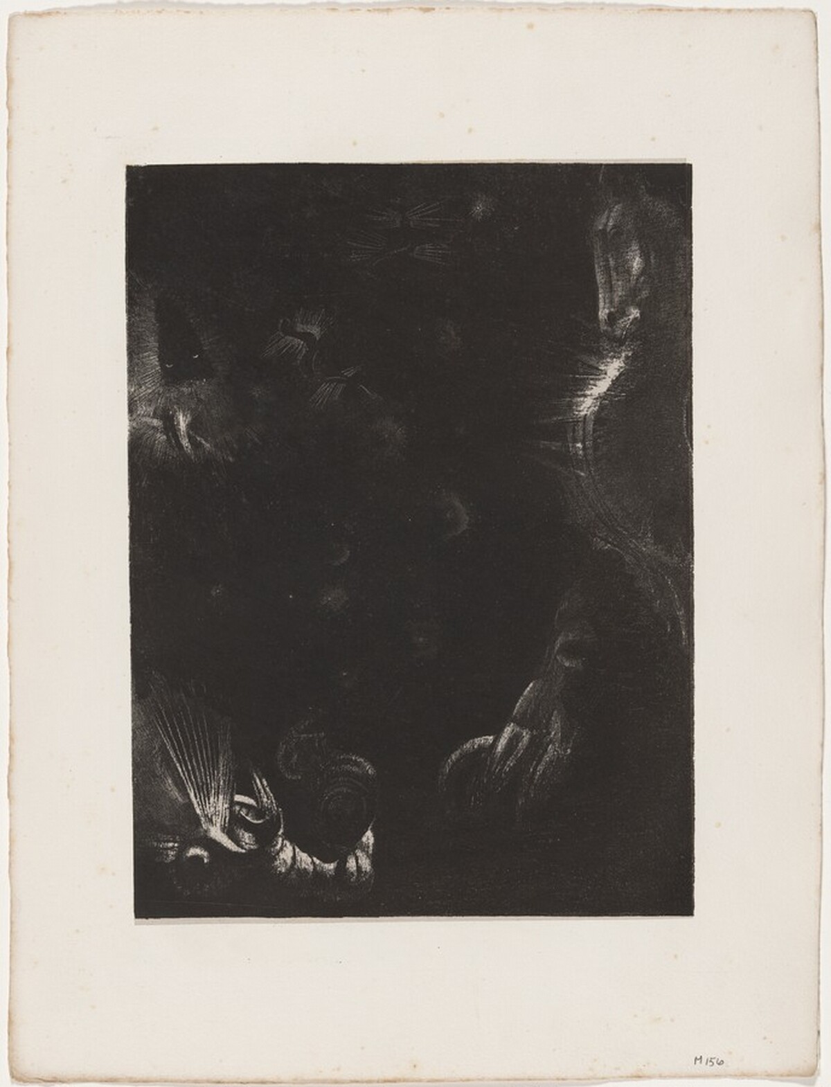 Des Peuples Divers Habitent Les Pays De L'Océan by Odilon Redon, Georges Aubert after Redon, and Gustave Flaubert (author)