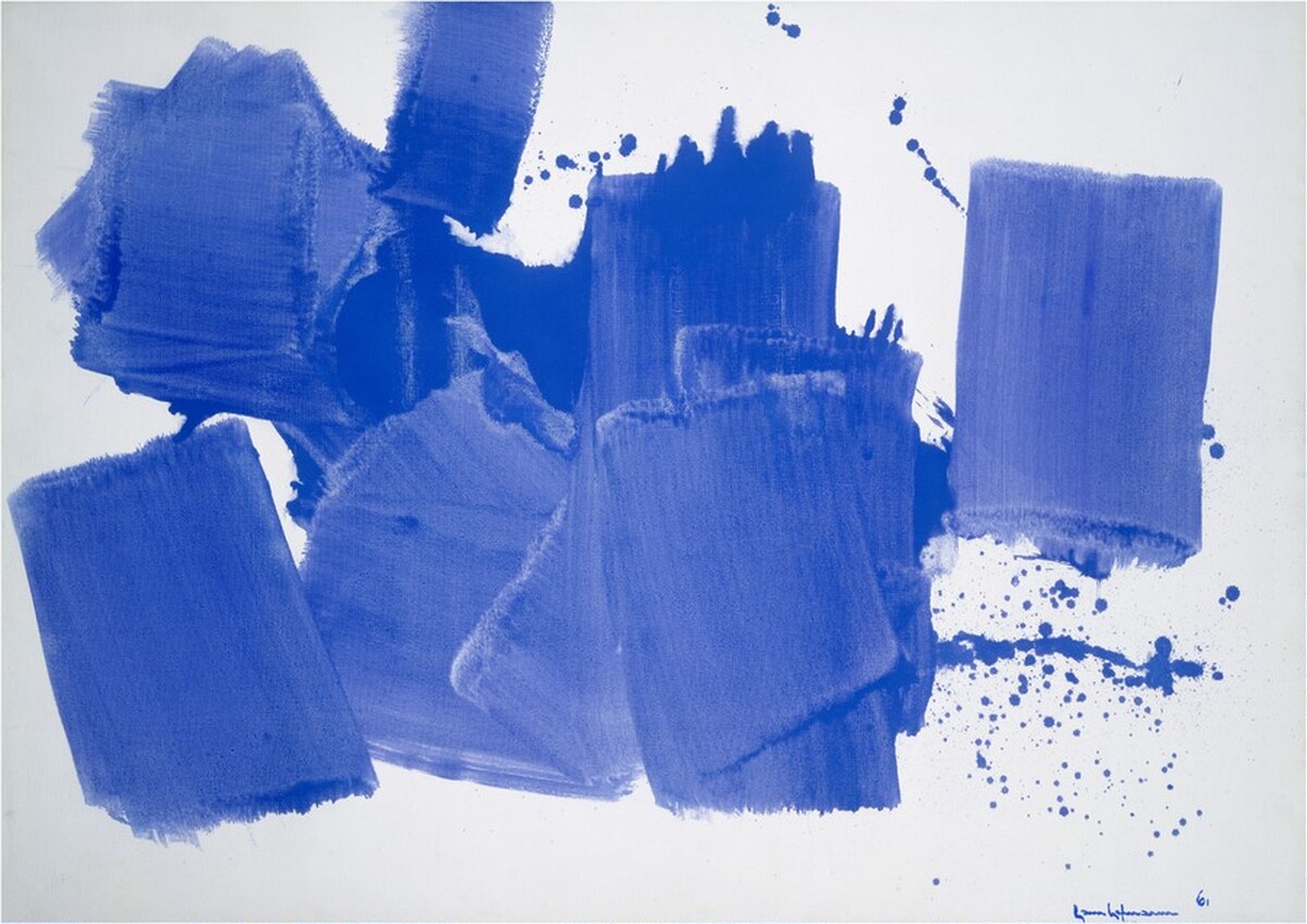 Staccato in Blue by Hans Hofmann