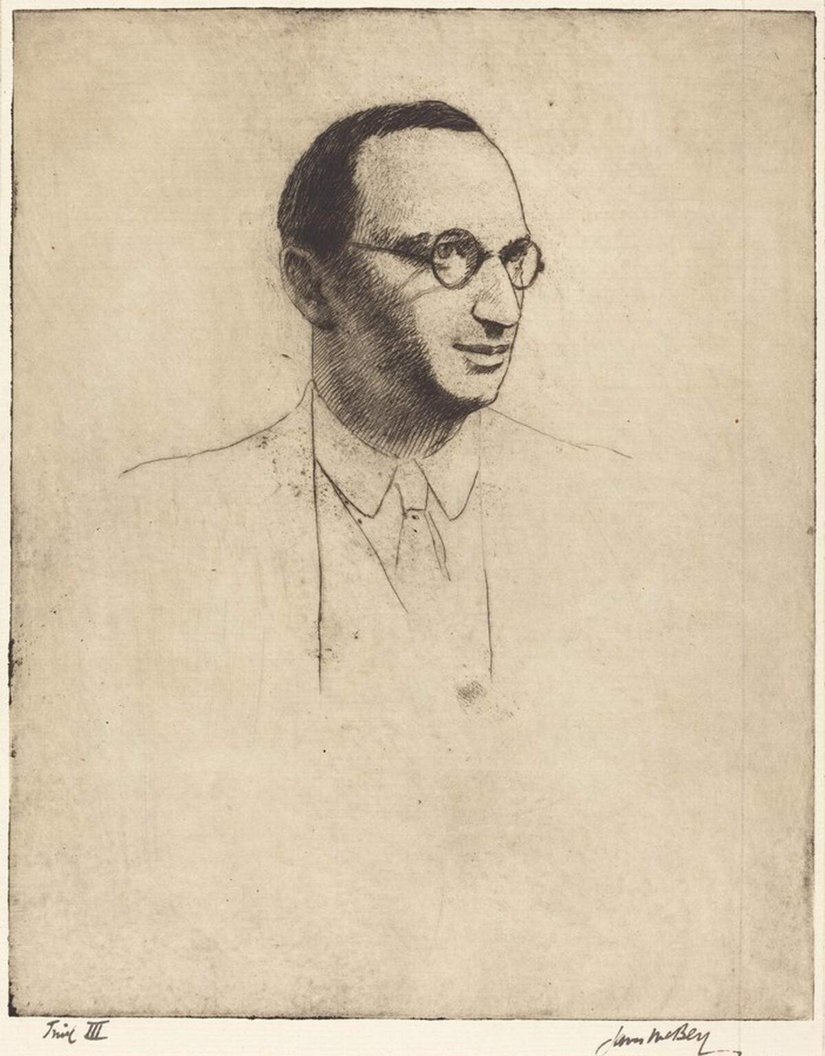 Lessing J. Rosenwald by James McBey