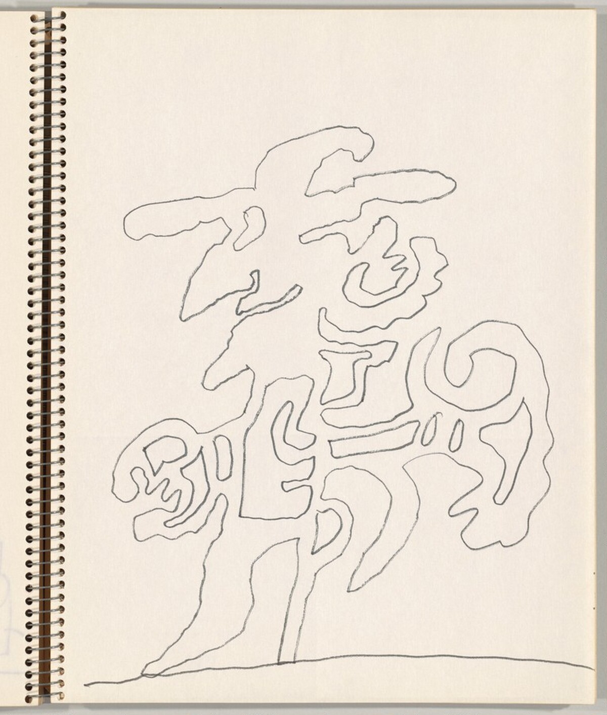 Standing Figure by Saul Steinberg