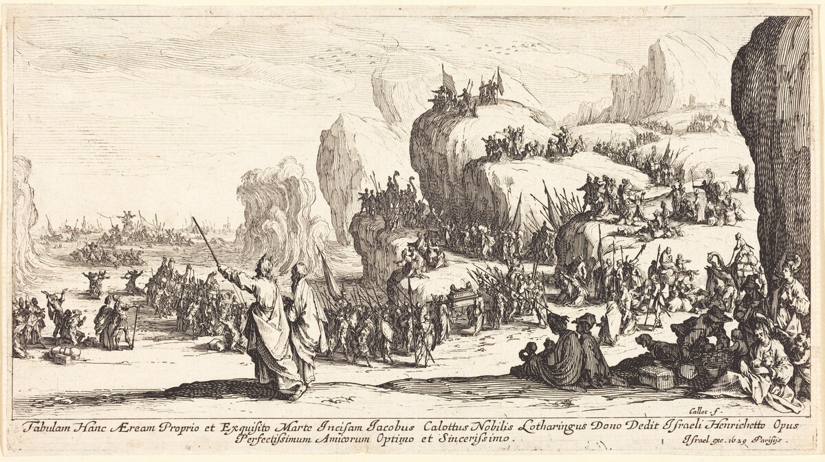 The Crossing of the Red Sea by Jacques Callot