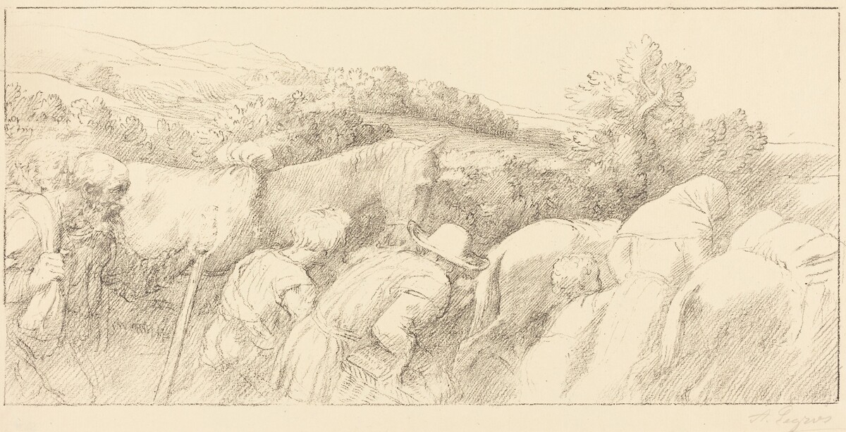 Return of the Peasants (Le retour des paysans) by Alphonse Legros