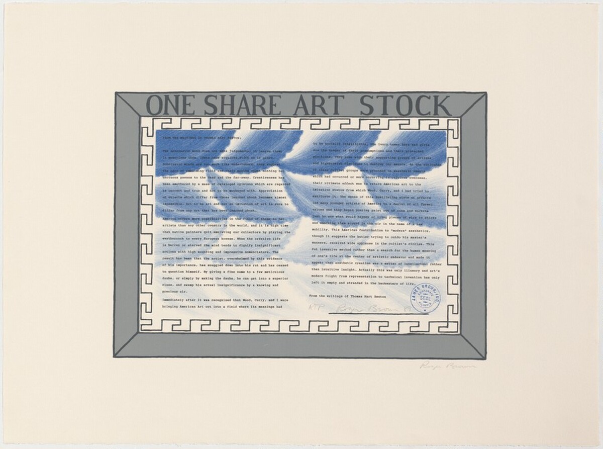 One Share Art Stock by Roger Brown