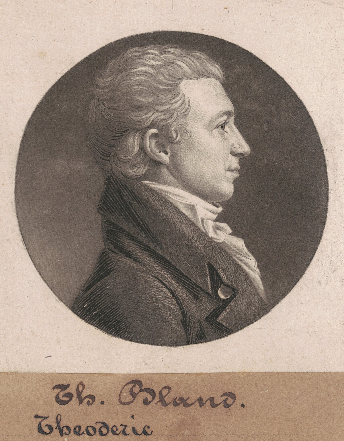 Theodorick Bland by Charles B. J. Févret de Saint-Mémin