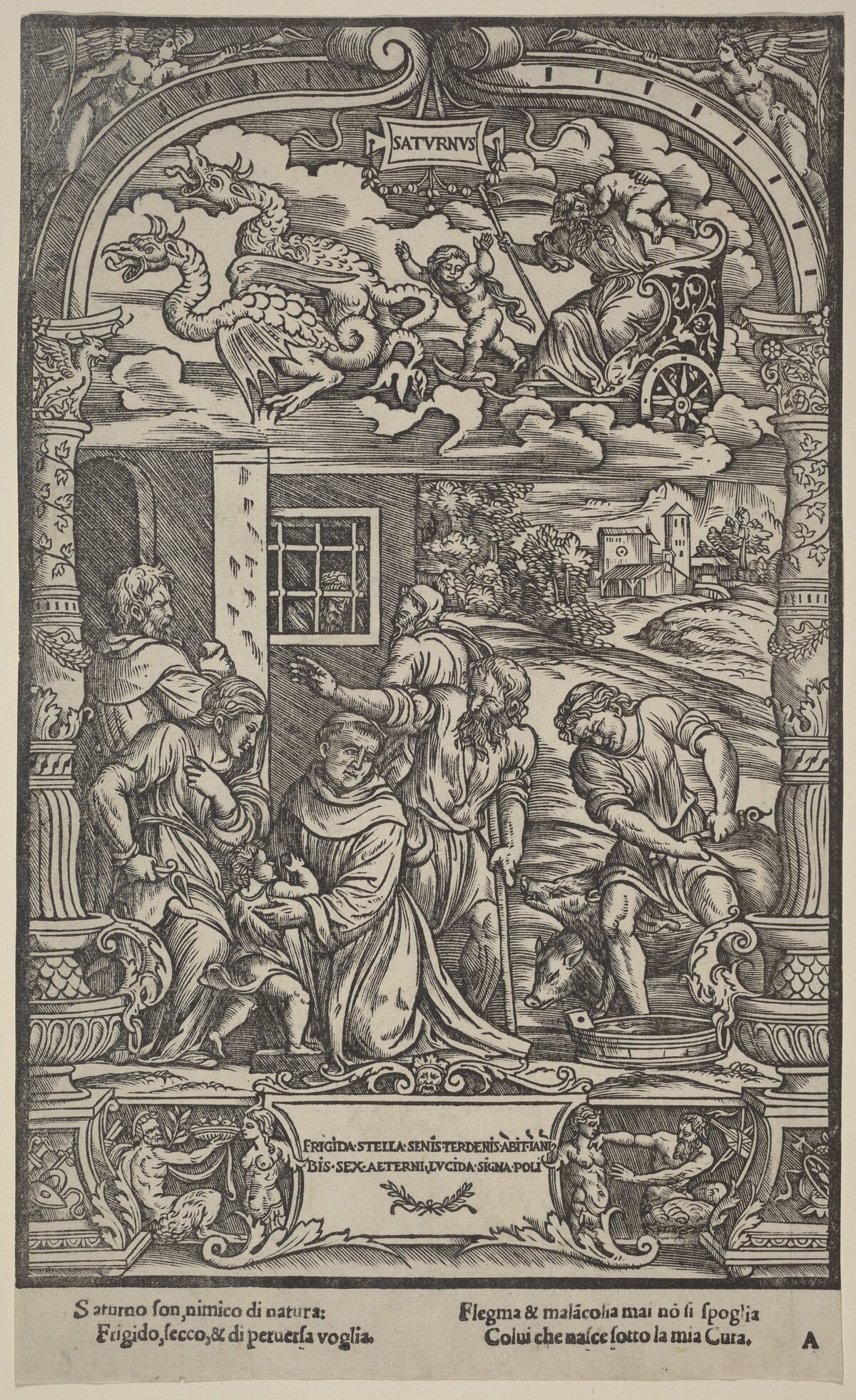 Saturn by Gabriele Giolito de' Ferrara