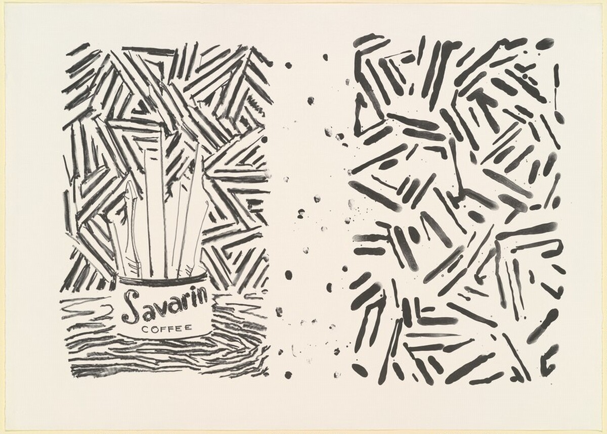 Untitled [element in black proof] by Jasper Johns