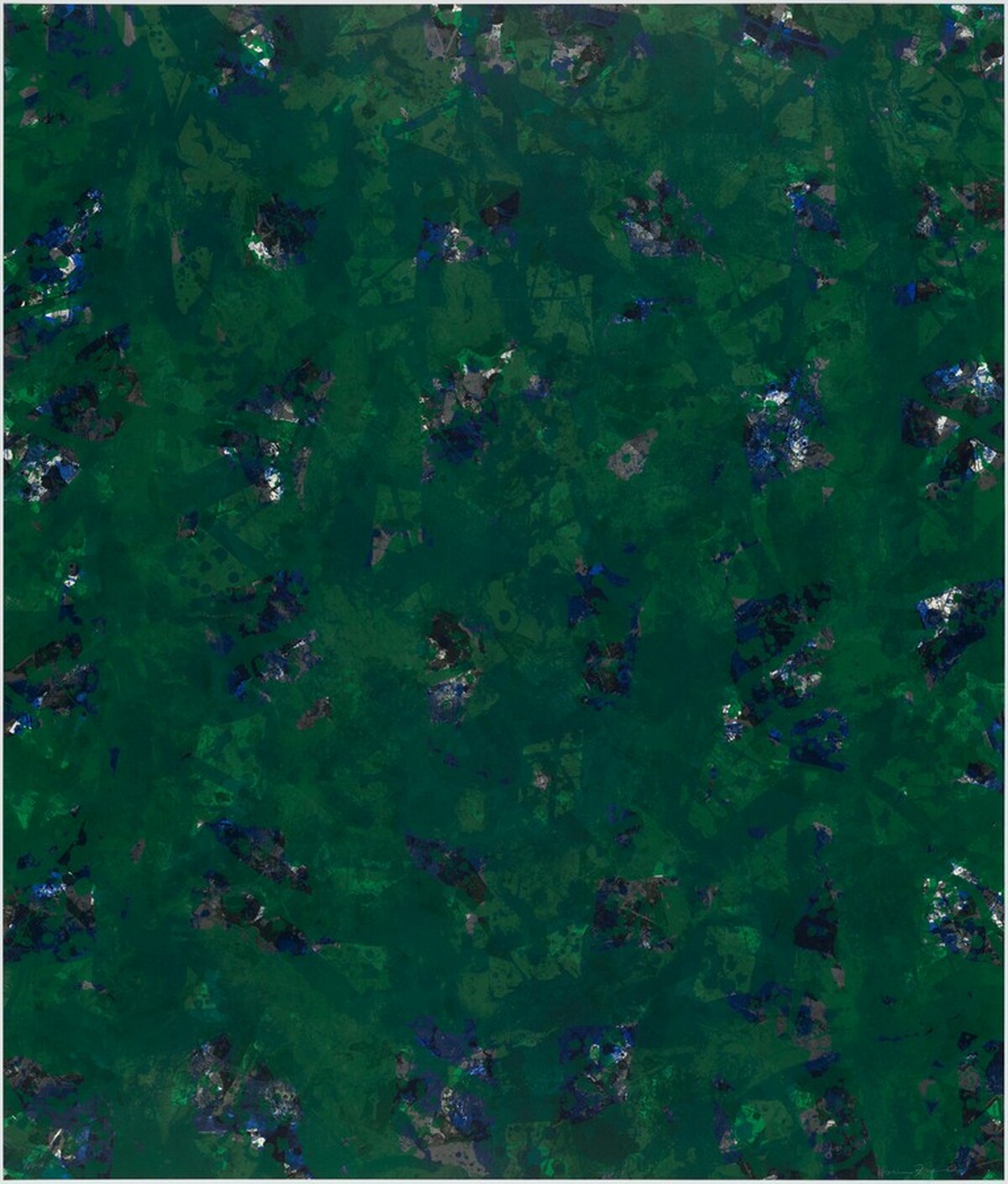 Green Buddha by Sam Francis