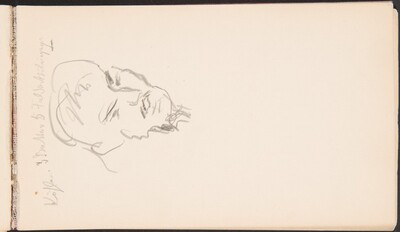 Male Portrait Study (Mannliche Bildnisstudie, daruber Kohler...) [p. 7]
