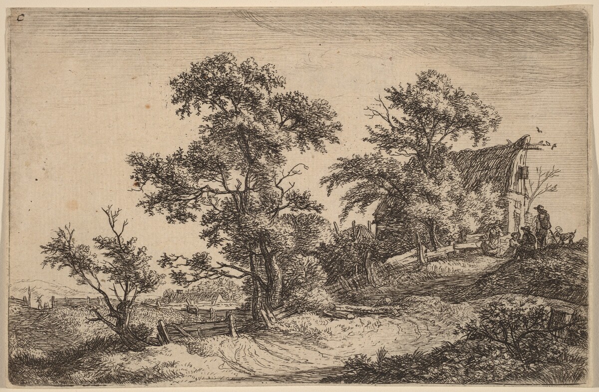 Cottage on a Hill by Anthonie Waterloo
