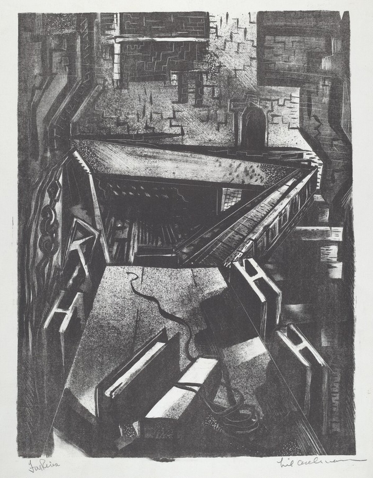 Untitled (Cityscape) by Lillian Adelman