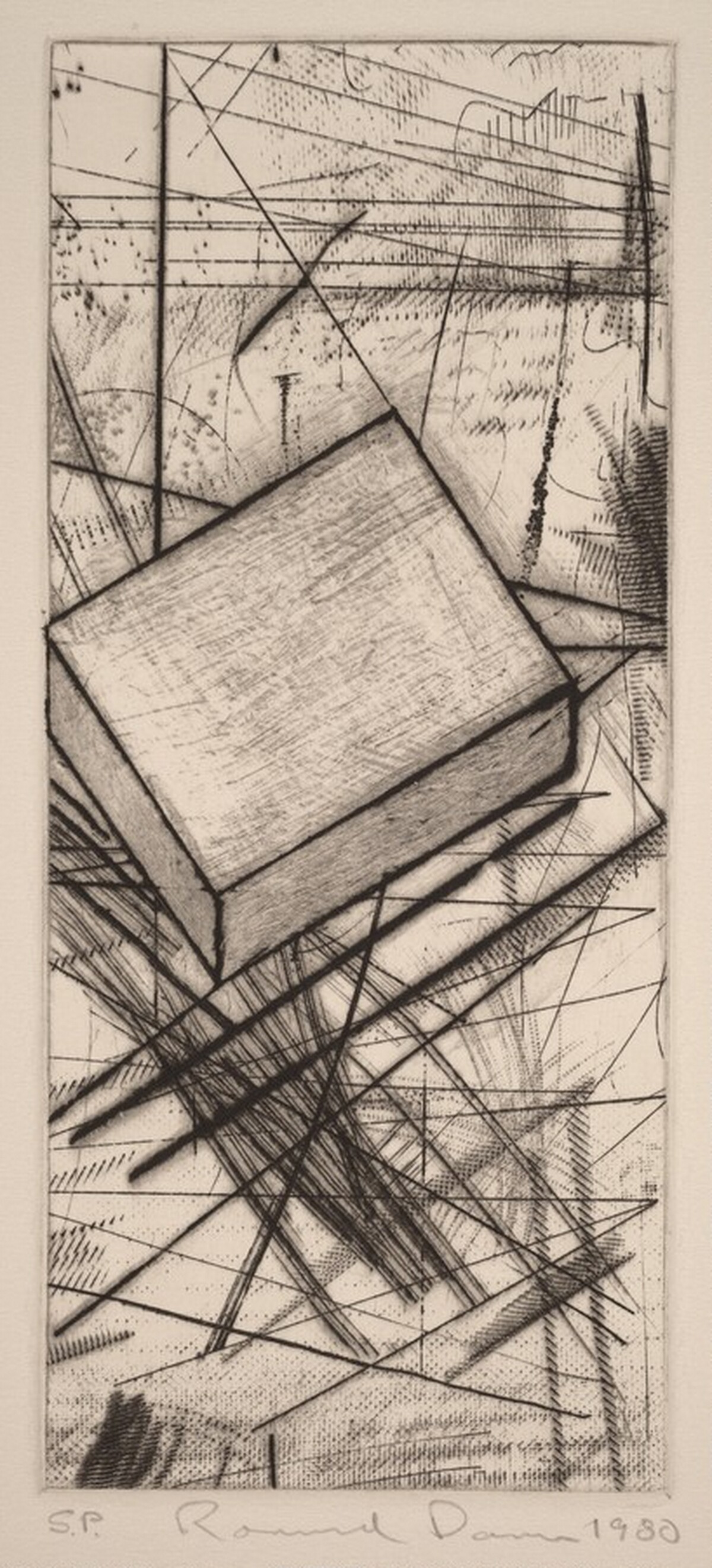 Drypoint Iota [special proof] by Ronald Davis