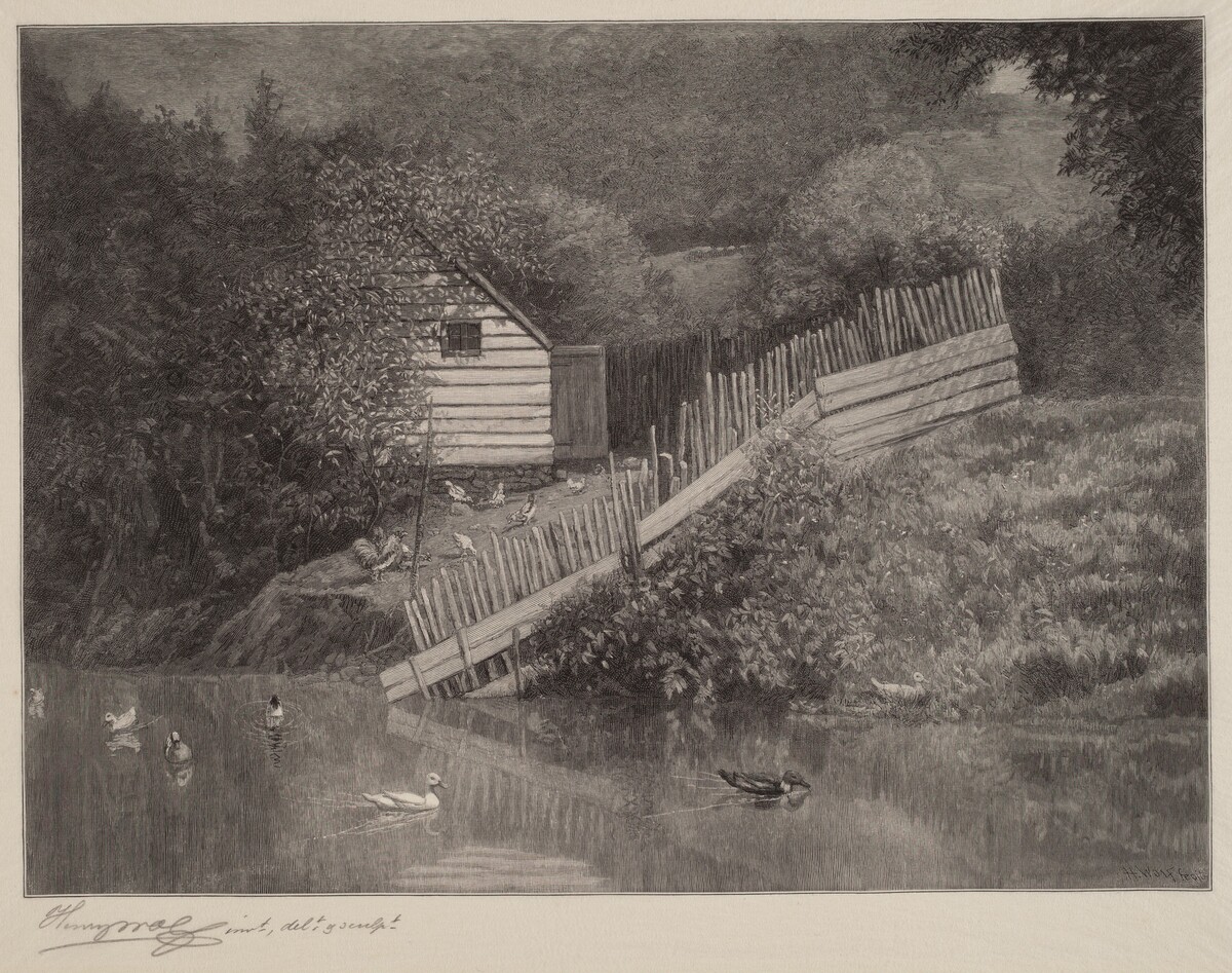 A Duck Pond by Henry Wolf