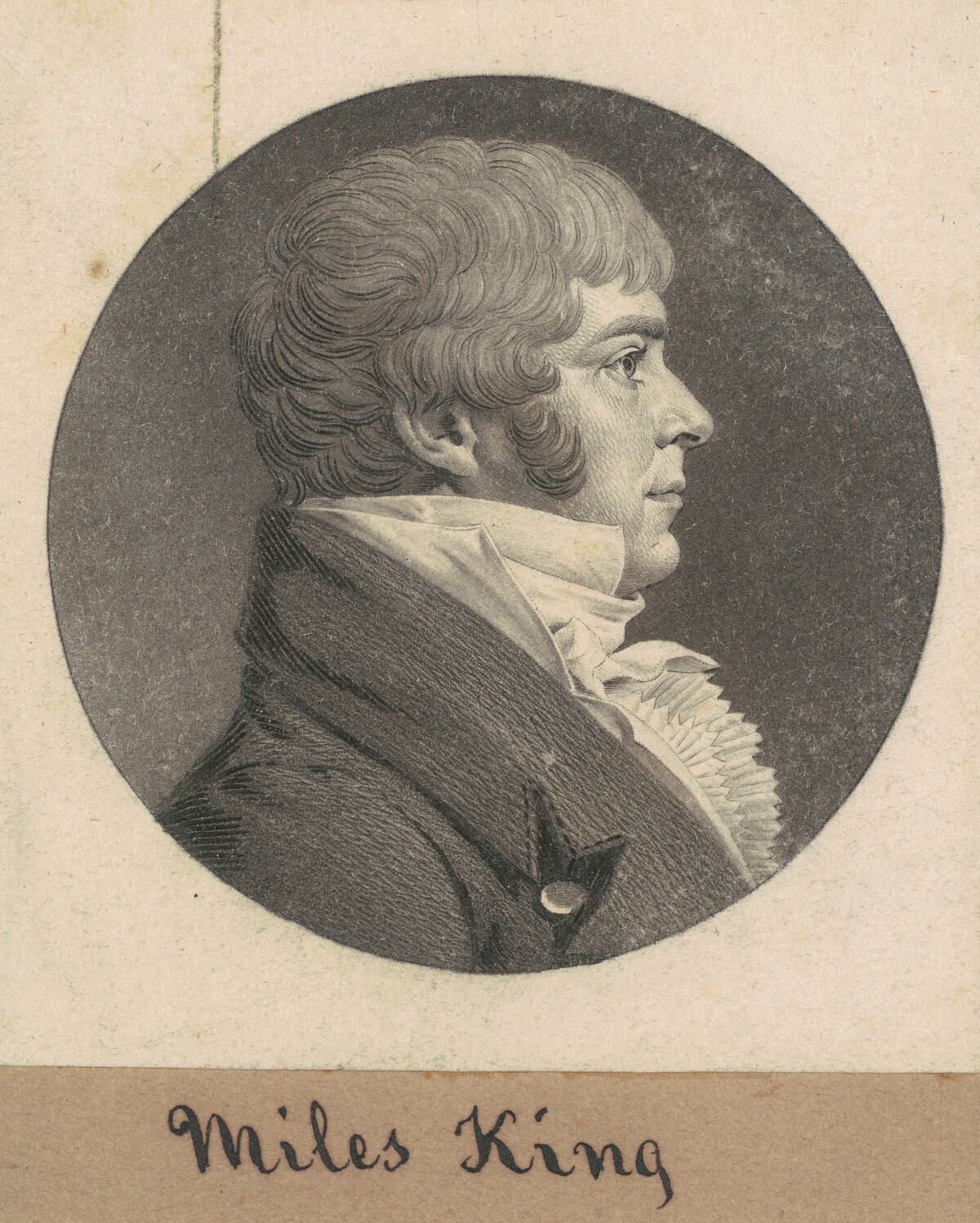 Miles King, Jr. by Charles B. J. Févret de Saint-Mémin