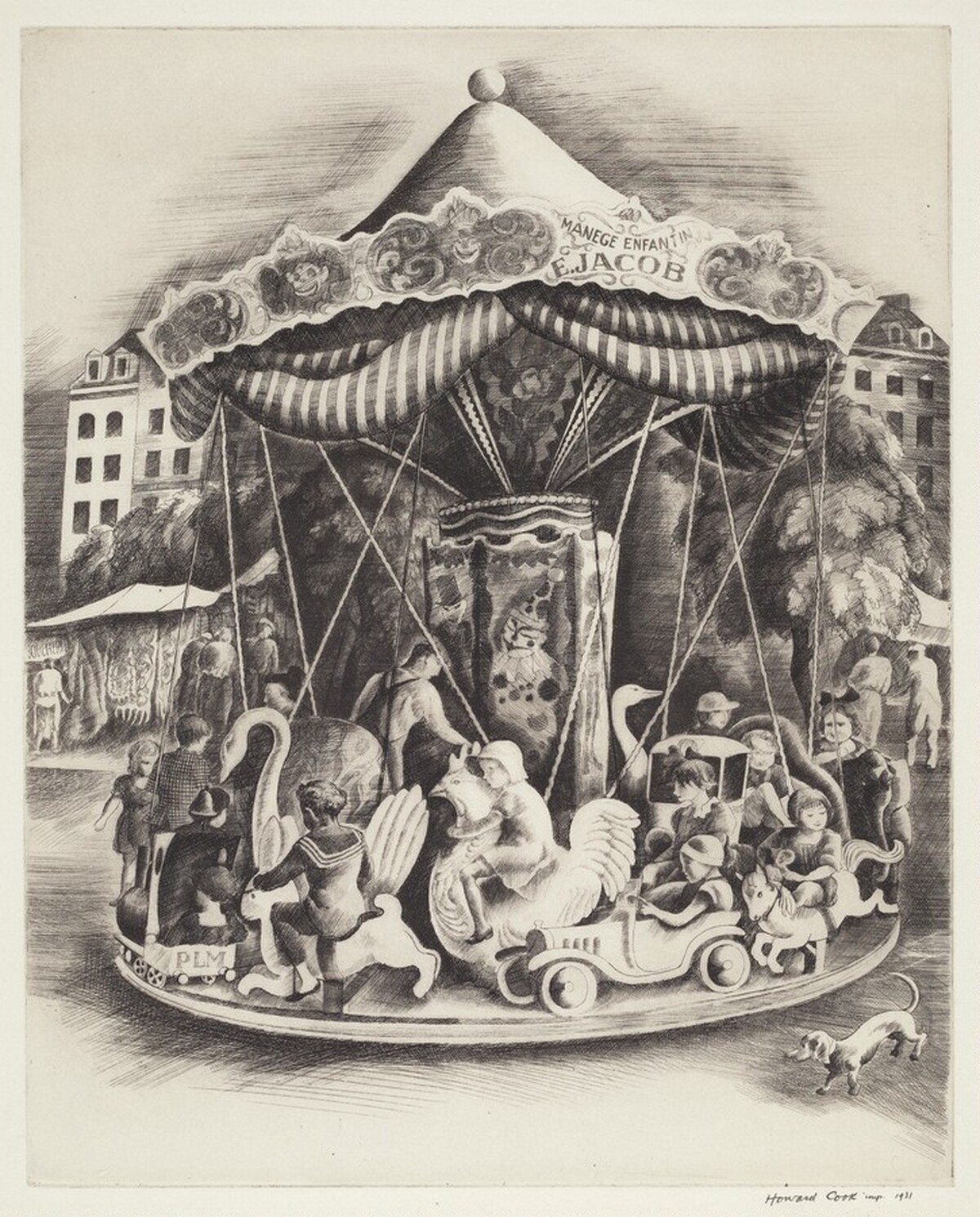 Merry-Go-Round by Howard Cook