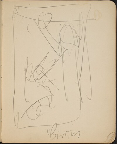 Figürliche Kompositionsskizze mit Bezeichung (Figural Sketch with Inscription) [p. 9]