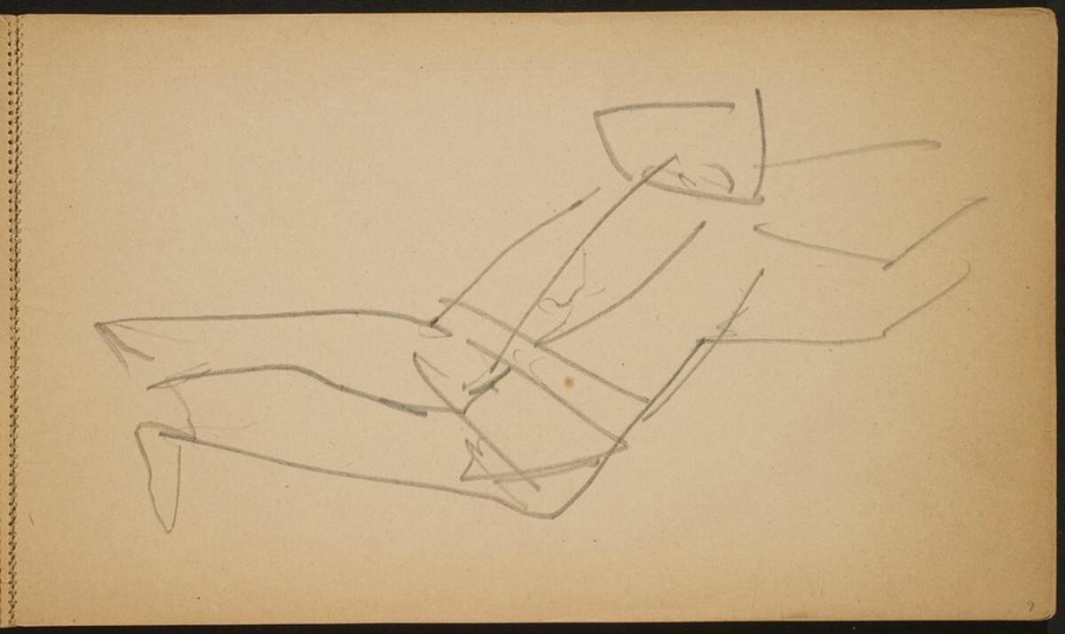 Akrobat, in die Brücke gehend (Acrobat Bending Backward) [p. 9] by Max Beckmann