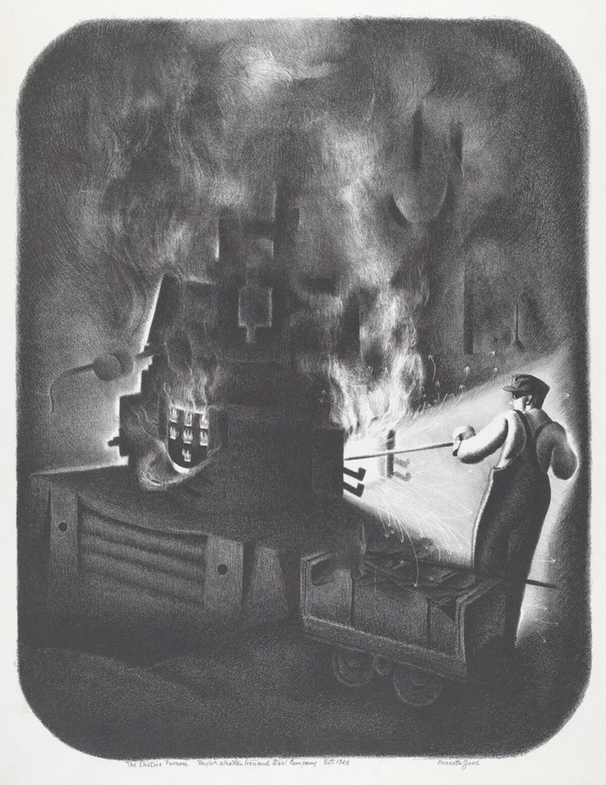 The Electric Furnace Taylor-Wharton Iron & Steel Company Est 1742 by Minnetta Good