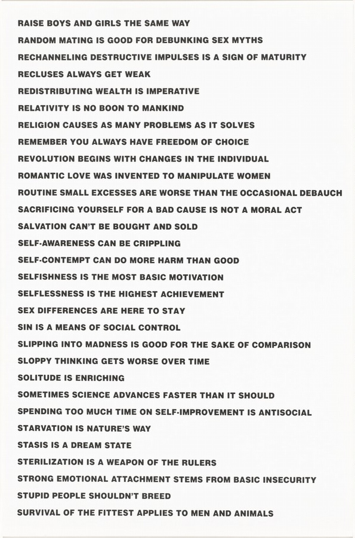 Truism by Jenny Holzer